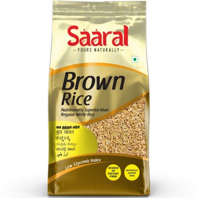 saaral Special Brown Rice Brown Ponni Rice (Small Grain, Boiled)(0.5 kg)