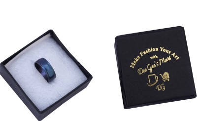 Dee Gee's mart Dee Gee's Mart Premium Quality Beautiful Blue Ring Stainless Steel Ring