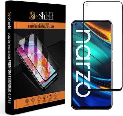 MS-Shield Edge To Edge Tempered Glass for Realme Narzo 20 Pro(Pack of 1)