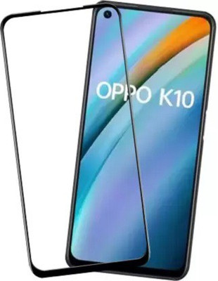 kentop Edge To Edge Tempered Glass for Oppo K10(Pack of 1)