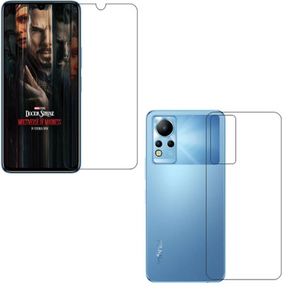 wooden craft Front and Back Screen Guard for Infinix Note 12(Pack of 2)