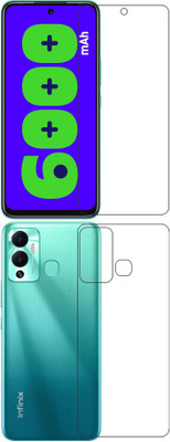 wooden craft Front and Back Tempered Glass for Infinix HOT 12 Play {Flexible}, X6816C, X6817, HOT 12 Play(Pack of 2)