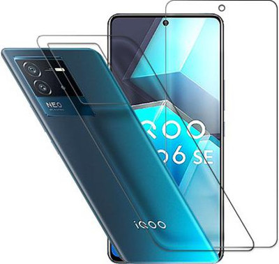 SOMTONE Front and Back Tempered Glass for vivo iQOO Neo6 SE(Pack of 2)