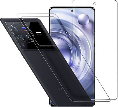 SOMTONE Front and Back Tempered Glass for vivo X80 Pro(Pack of 2)