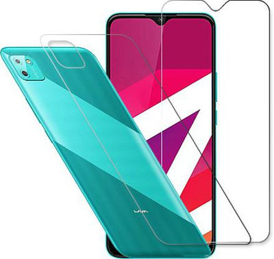 SOMTONE Front and Back Tempered Glass for Lava Z2 Max(Pack of 2)