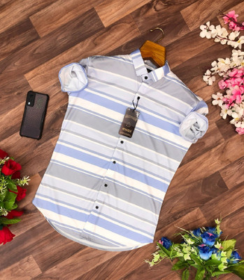 iCome Men Striped Casual Multicolor Shirt