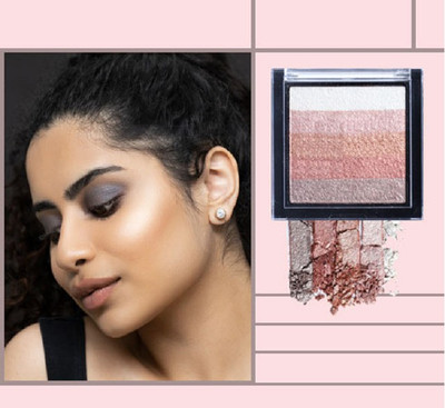KA-KAIASHA WATERPROOF POWDER BRICK HIGHLIGHTER MULTICOLOR (PACK OF 1) Highlighter(MULTICOLOR)