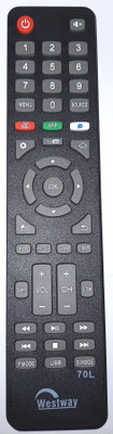 PMRK BEST IN BEST Remote Compatible Westway LCD LED HD with Youtube Function full working remote WESTWAY LCD Remote Controller(Black)