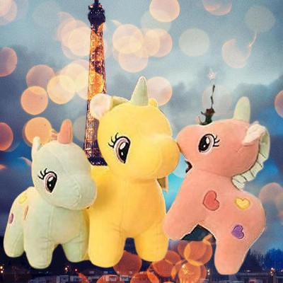 kashish trading company UNICORN SOFT TOY FOR GIFT SET OF - 3 (25-30 CM)16  - 25 cm(Multicolor)