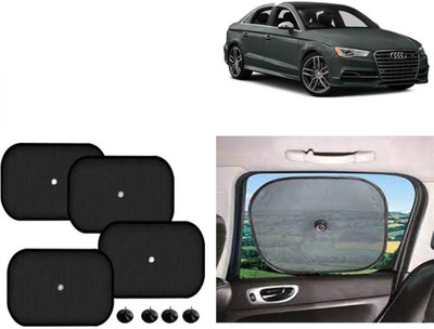FINCOSTA Side Window Sun Shade For Audi S3(Black)