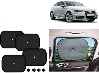 FINCOSTA Side Window Sun Shade For Audi A3(Black)