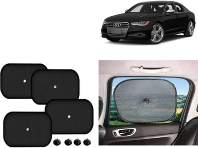 FINCOSTA Side Window Sun Shade For Audi S6(Black)