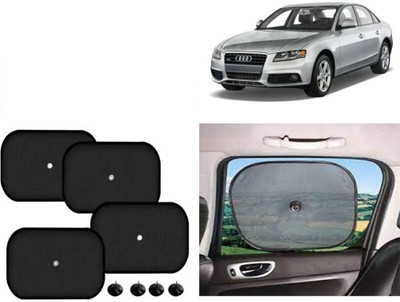 FINCOSTA Side Window Sun Shade For Audi A4(Black)