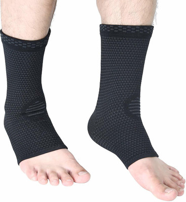 DreamPalace India Ankle Brace Compression Support Sleeve For Injury Recovery, Joint Pain Ankle Support(Black)