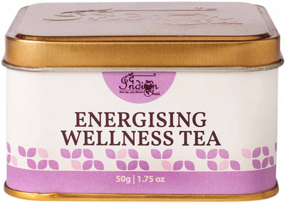 The Indian Chai Energising Wellness Tea 50g with Yerba Mate,Panax Ginseng Herbal Tea Tin(50 g)