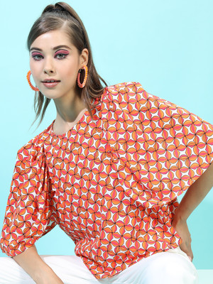 Tokyo Talkies Casual Printed Women Multicolor Top
