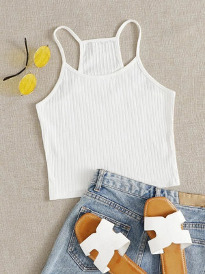 Raabta Fashion Casual Self Design Women White Top