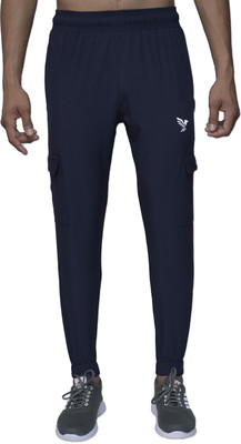J FLISE Self Design Men Dark Blue Track Pants