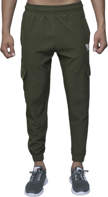 J FLISE Self Design Men Green Track Pants