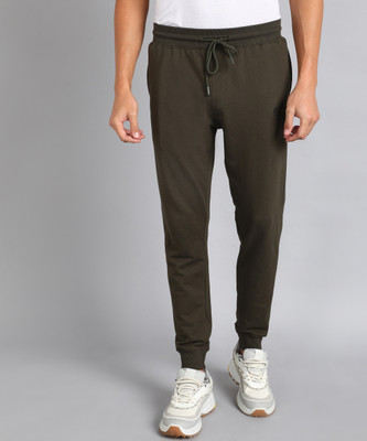 METRONAUT Solid Men Dark Green Track Pants