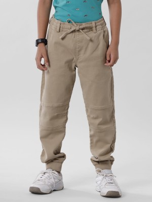 PIPIN Regular Fit Boys Khaki Trousers