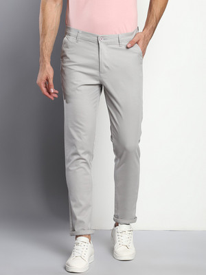 Dennis Lingo Tapered Men Grey Trousers