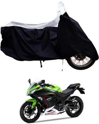 Tricway Two Wheeler Cover for Kawasaki(Ninja 300, White)