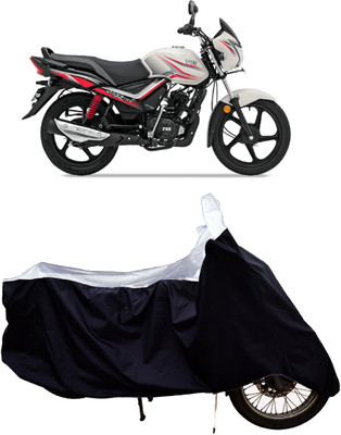 Tricway Two Wheeler Cover for TVS(Star City Plus BS6, White)