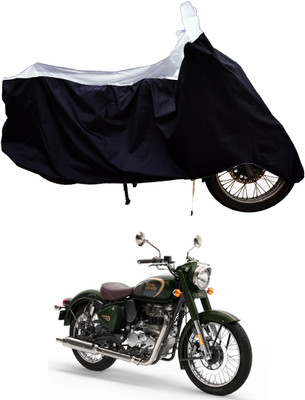 Tricway Two Wheeler Cover for Royal Enfield(Classic 350, White)