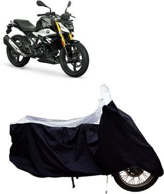 Tricway Two Wheeler Cover for BMW(G 310 R, White)