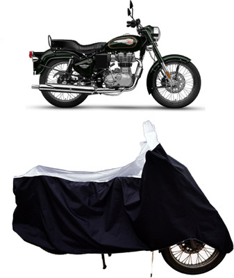 Tricway Two Wheeler Cover for Royal Enfield(Standardv, White)