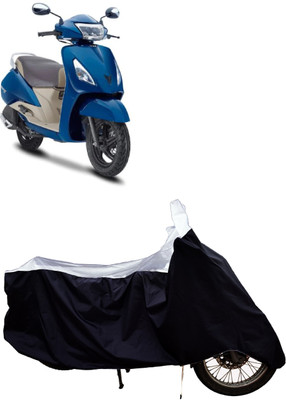 Tricway Two Wheeler Cover for TVS(Jupiter Grande, White)