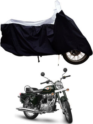 Tricway Two Wheeler Cover for Royal Enfield(Standardv BS6, White)