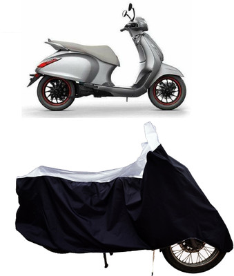 Tricway Two Wheeler Cover for Bajaj(Urbanite Chetak BS6, White)