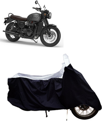 Tricway Two Wheeler Cover for Triumph(Bonneville T120 Black BS6, White)
