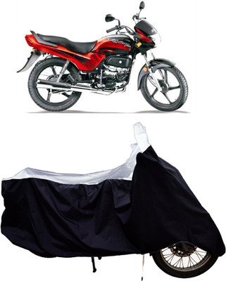 Tricway Two Wheeler Cover for Hero(Passion Plus, White)