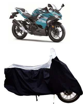 Tricway Two Wheeler Cover for Kawasaki(Ninja 400 BS6, White)