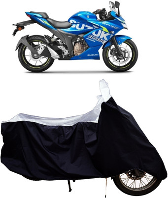 Tricway Two Wheeler Cover for Suzuki(Gixxer SF 250, White)