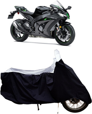 Tricway Two Wheeler Cover for Kawasaki(Ninja ZX-10R SE BS6, White)