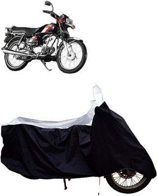Tricway Two Wheeler Cover for Hero(CD 100 SS, White)