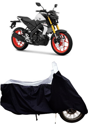 Tricway Two Wheeler Cover for Yamaha(MT 15 New BS6, White, Blue)