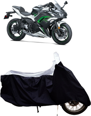 Tricway Two Wheeler Cover for Kawasaki(Ninja 650 BS6, White)