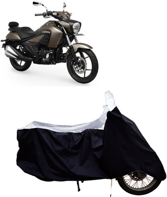 Tricway Two Wheeler Cover for Suzuki(Intruder 250, White)
