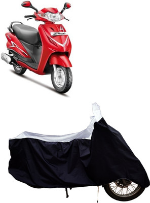 Tricway Two Wheeler Cover for Hero(Duet LX 110CC BS6, White)