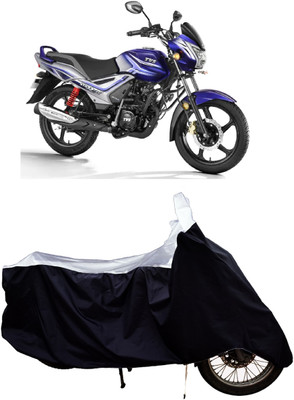 Tricway Two Wheeler Cover for TVS(Star City BS6, White)
