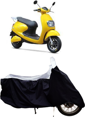 Tricway Two Wheeler Cover for Techo Electra(Emerge, White)