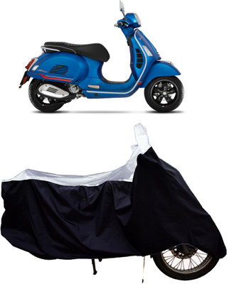 Tricway Two Wheeler Cover for Vespa(GTS Super 300 BS6, White)