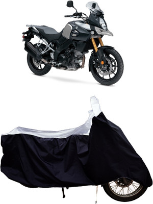 Tricway Two Wheeler Cover for Suzuki(V Strom 1000, White)