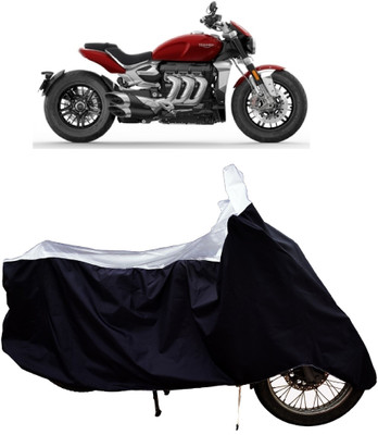 Tricway Two Wheeler Cover for Triumph(Rocket III, White)