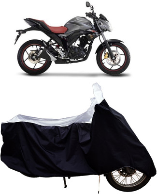 Tricway Two Wheeler Cover for Suzuki(Gixxer Special Edition, White)